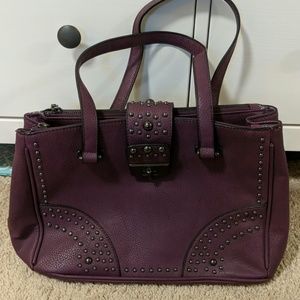 Purple studded purse